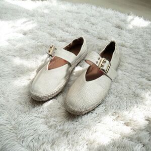 Jutelia Leather Espadrille Mary Jane